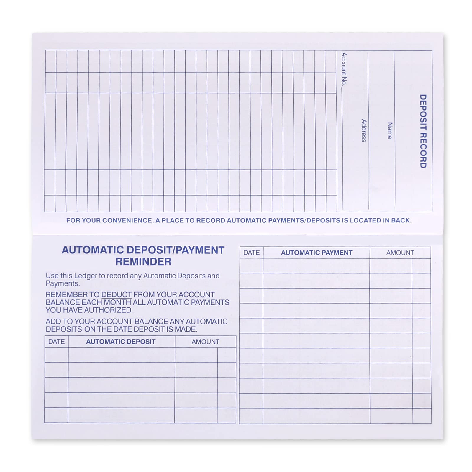 24 PCS Check Registers for Personal Checkbook Easy to Read Checkbook Register