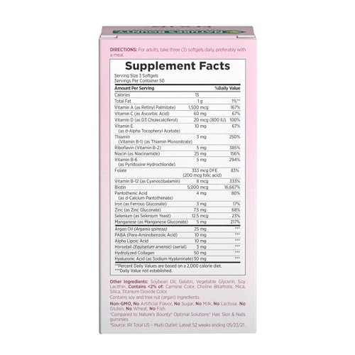 Nature’S Bounty Natures Bounty Advanced Hair Skin Nails Argan-Infused Vitamin