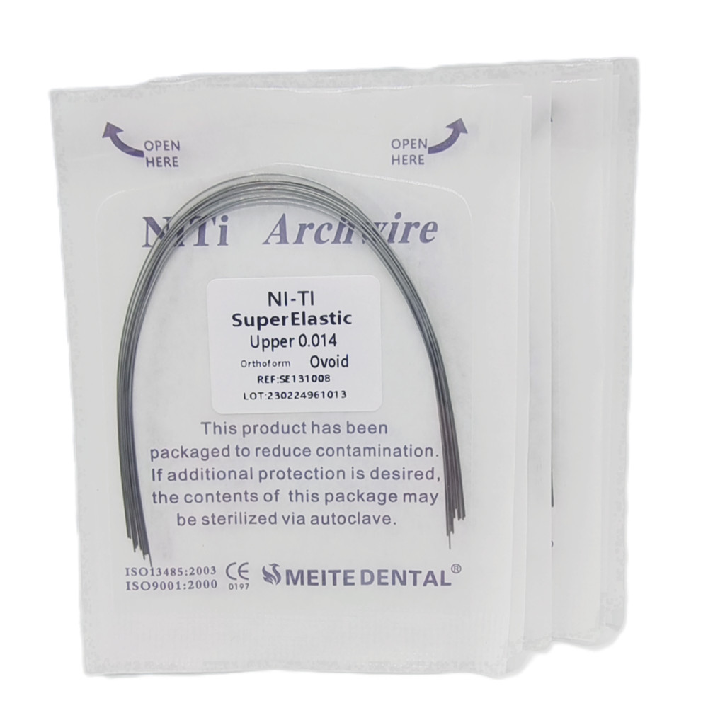 50 Packs Dental Orthodontic Super Elastic Wire Niti Round Arch Wires Ovoid Form