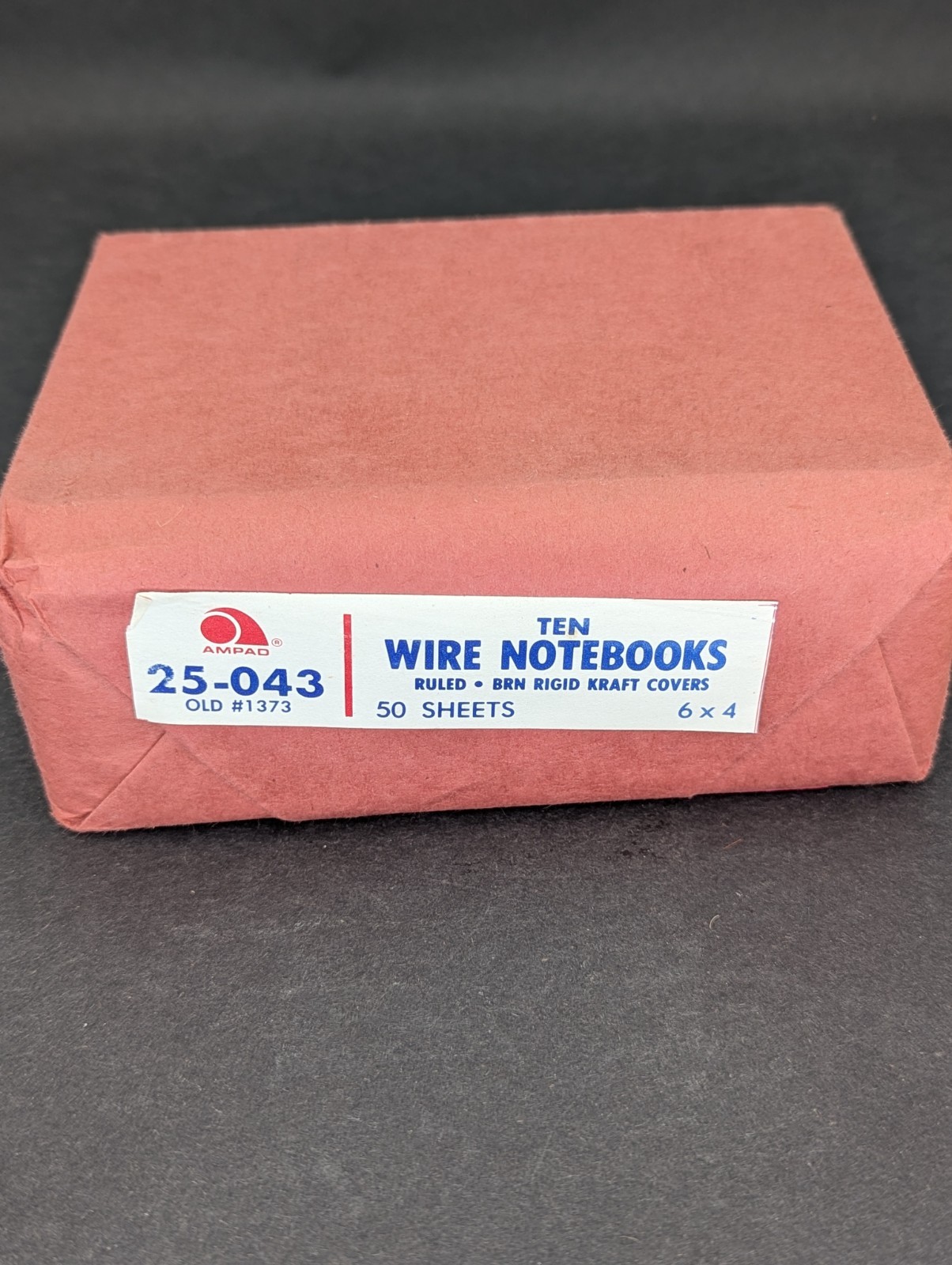 Vintage NOS Sealed Set Of 10 Citadel Ampad Narrow Ruled Notebooks 50 Sheets 6×4