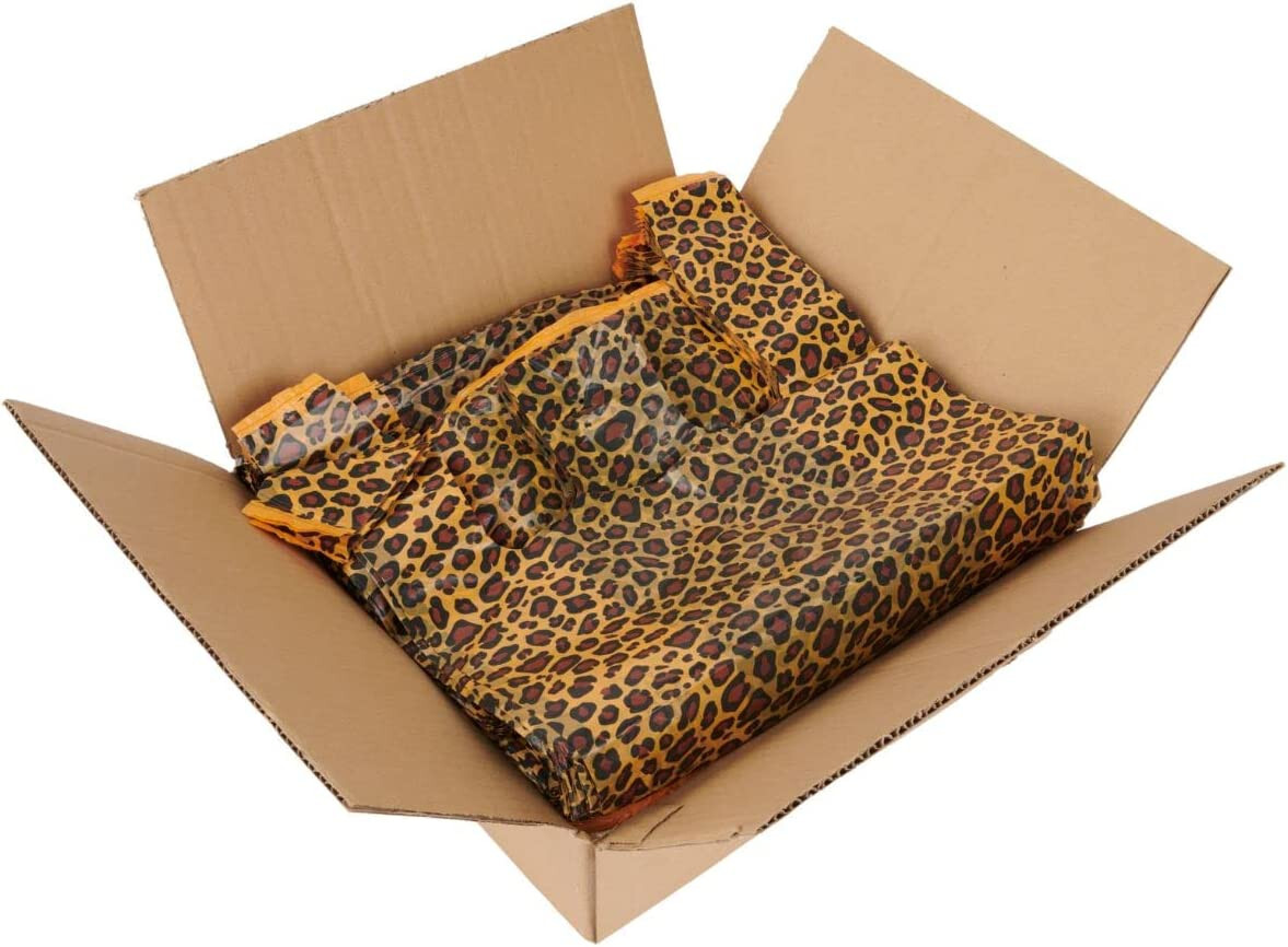 Plastic Bags Shopping 500 Leopard Cheetah Grocery T-Shirt Retail 11 ½” x 6 x 21”