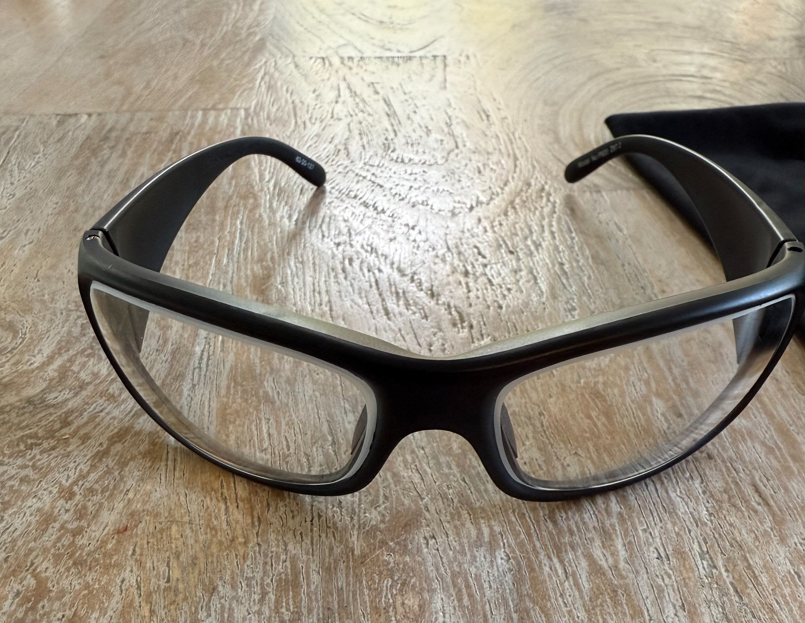 INFAB Radiation Safety Glasses in Unisex Black Wrap Frame -P820