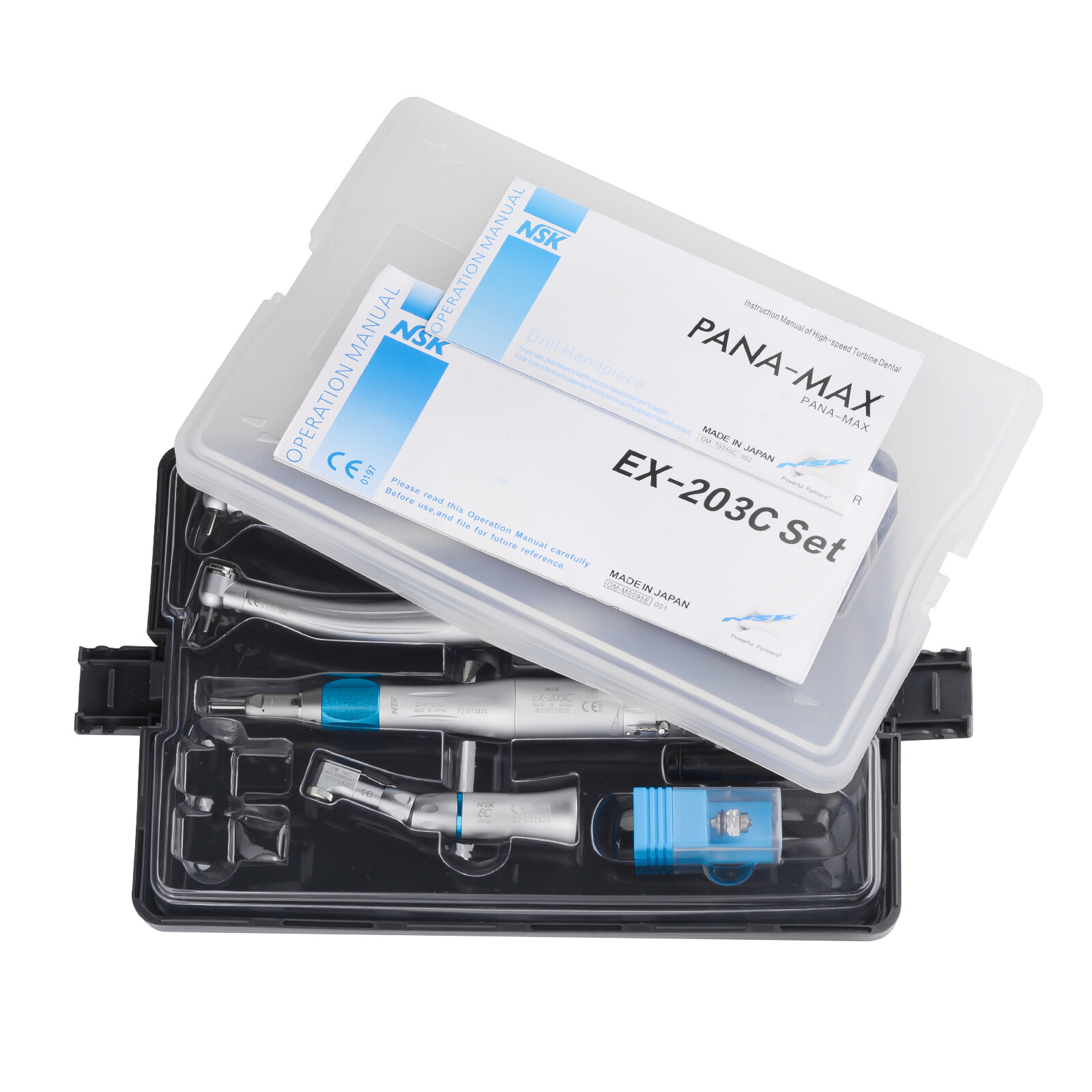 NSK Type Dental PANA-MAX LED High Speed Handpiece+EX-203C Low Speed Handpiece 2H