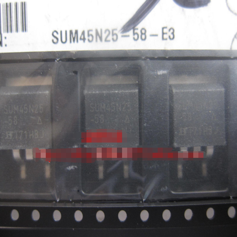 10pcs SUM4SN25 SUM45N2S -58 SUM45N25-58-E3 SUM45N25-58 TO263 Transistor