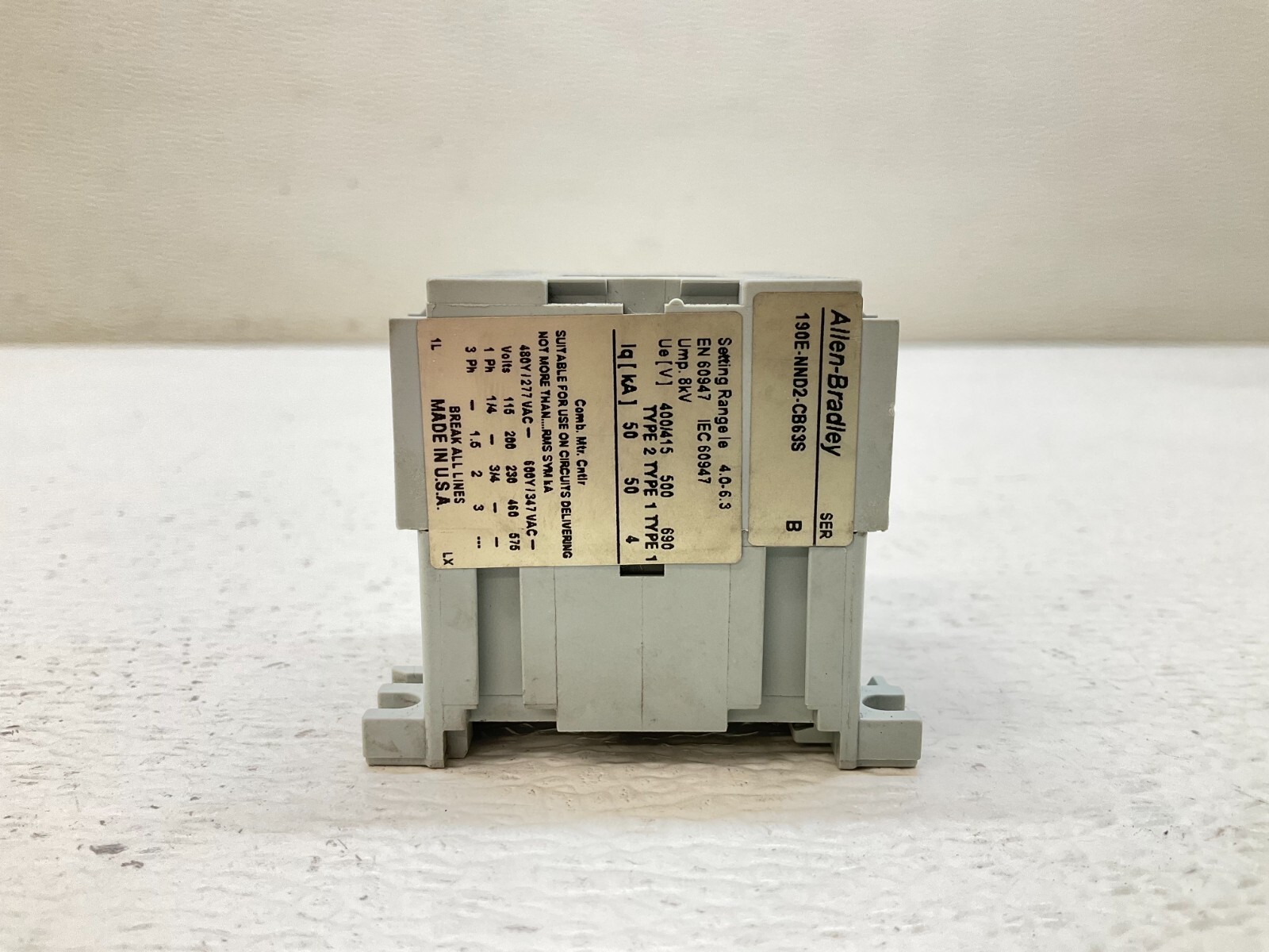 Allen Bradley 100-M09N*3 Contactor 110/120 VAC Coil Ser. A 100M09N3 (TSC)