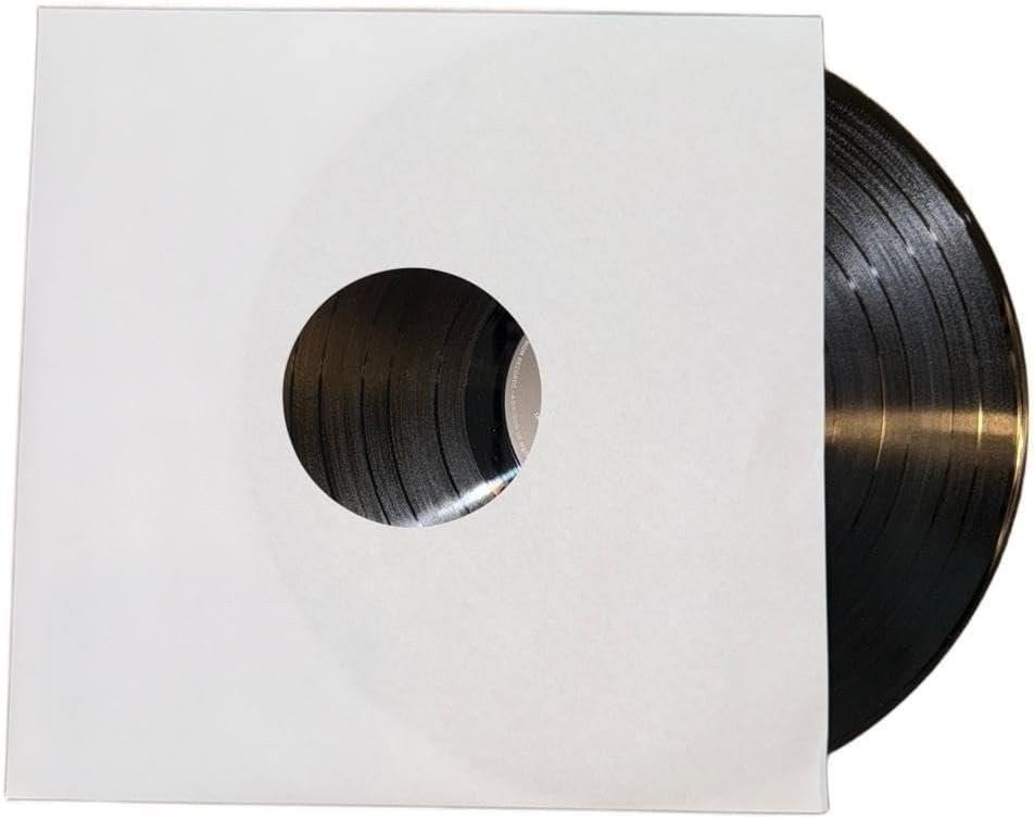 1000 – Pack White Paper Vinyl 45 RPM Record Inner Sleeves 7-Inch LP Album