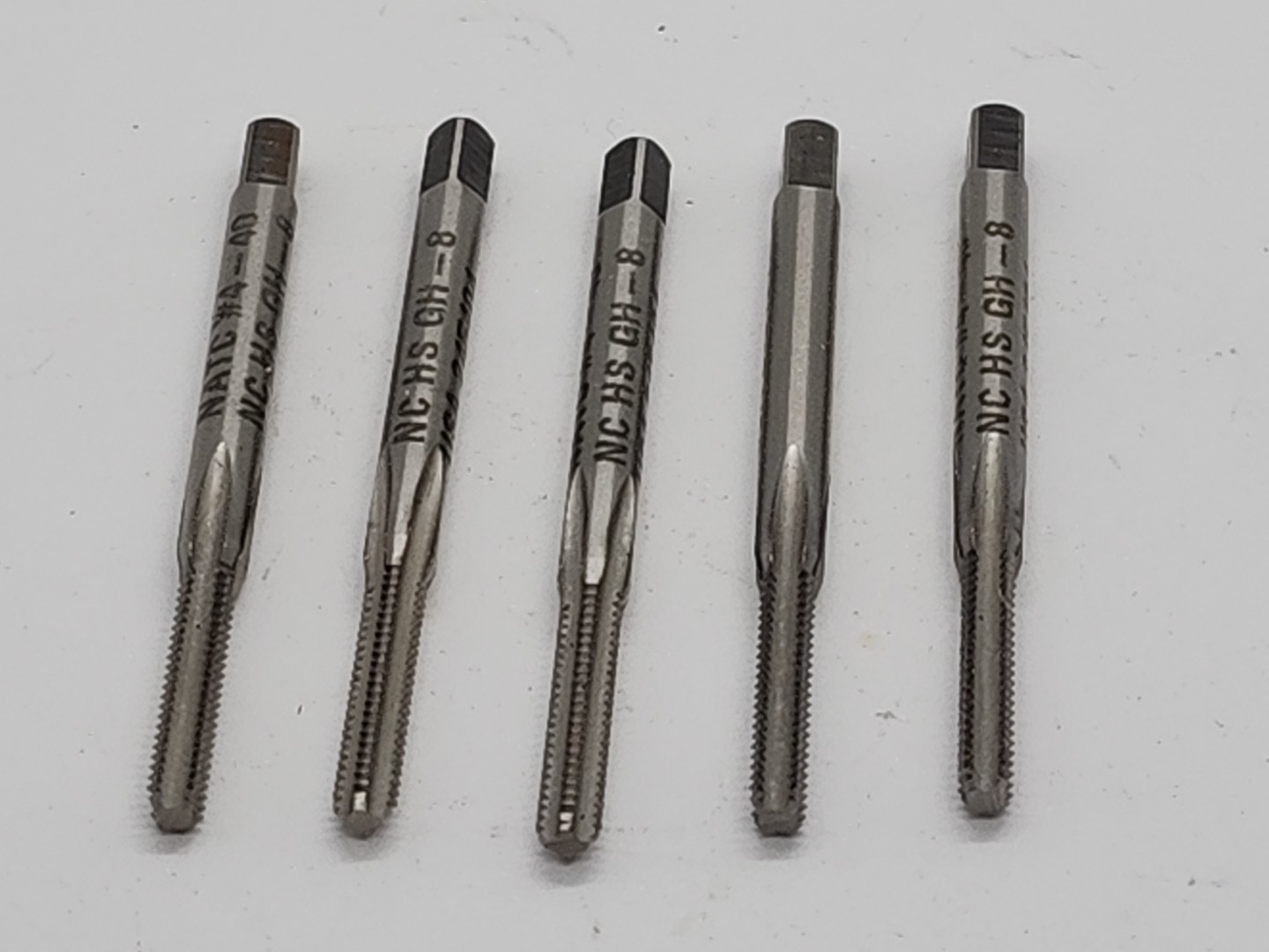 Lot of 5 – NATC #4-40 NC HS GH-8 USA 245404 Thread Cutting Tap [GB 4]