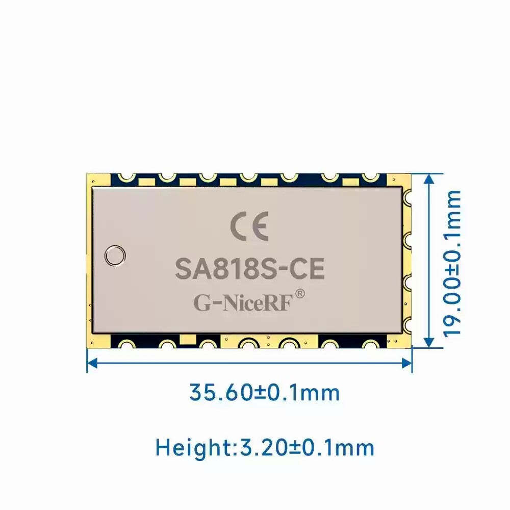 SA818S-CE UHF or VHF 1W Analog RF Radio Transceiver Module w/ RDA1846S IC
