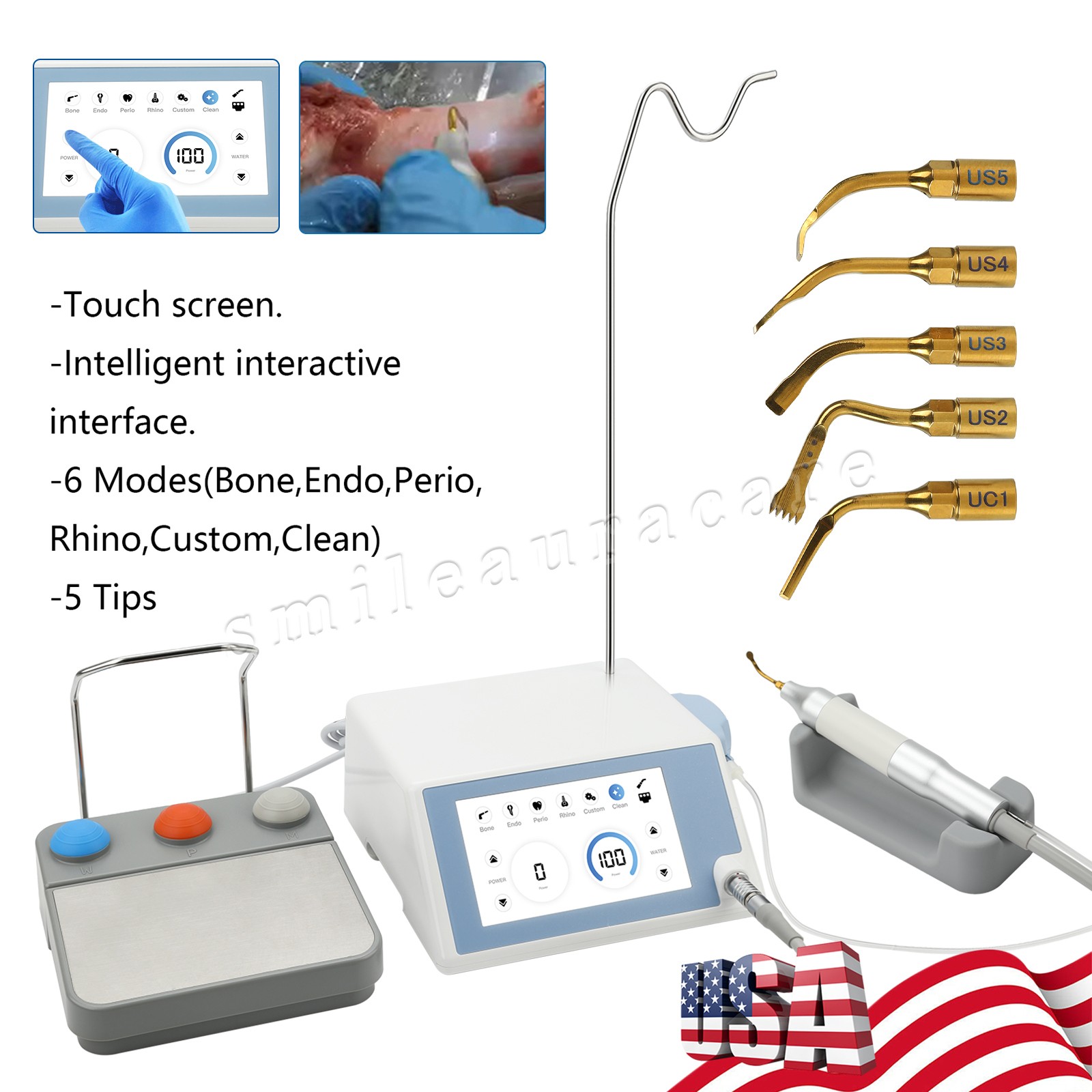 Dental Piezo Surgery Bone Cutter Ultrasonic Bone Piezosurgery Surgical Motor