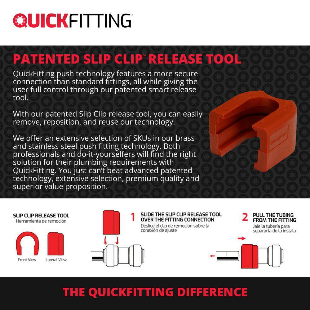 1/2 In. Push-To-Connect Brass Polybutylene Conversion Coupling Fitting