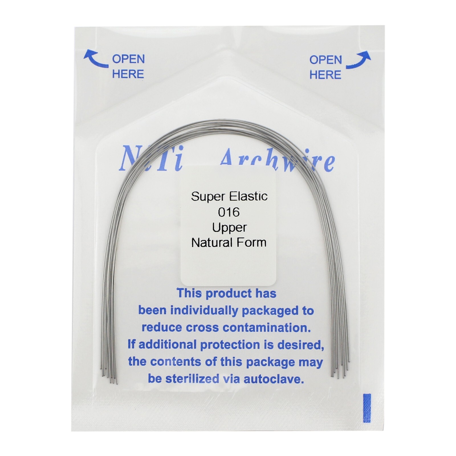 100pc Dental Orthodontic Arch Wires Niti Rectangular Round Natural 1622 012 016