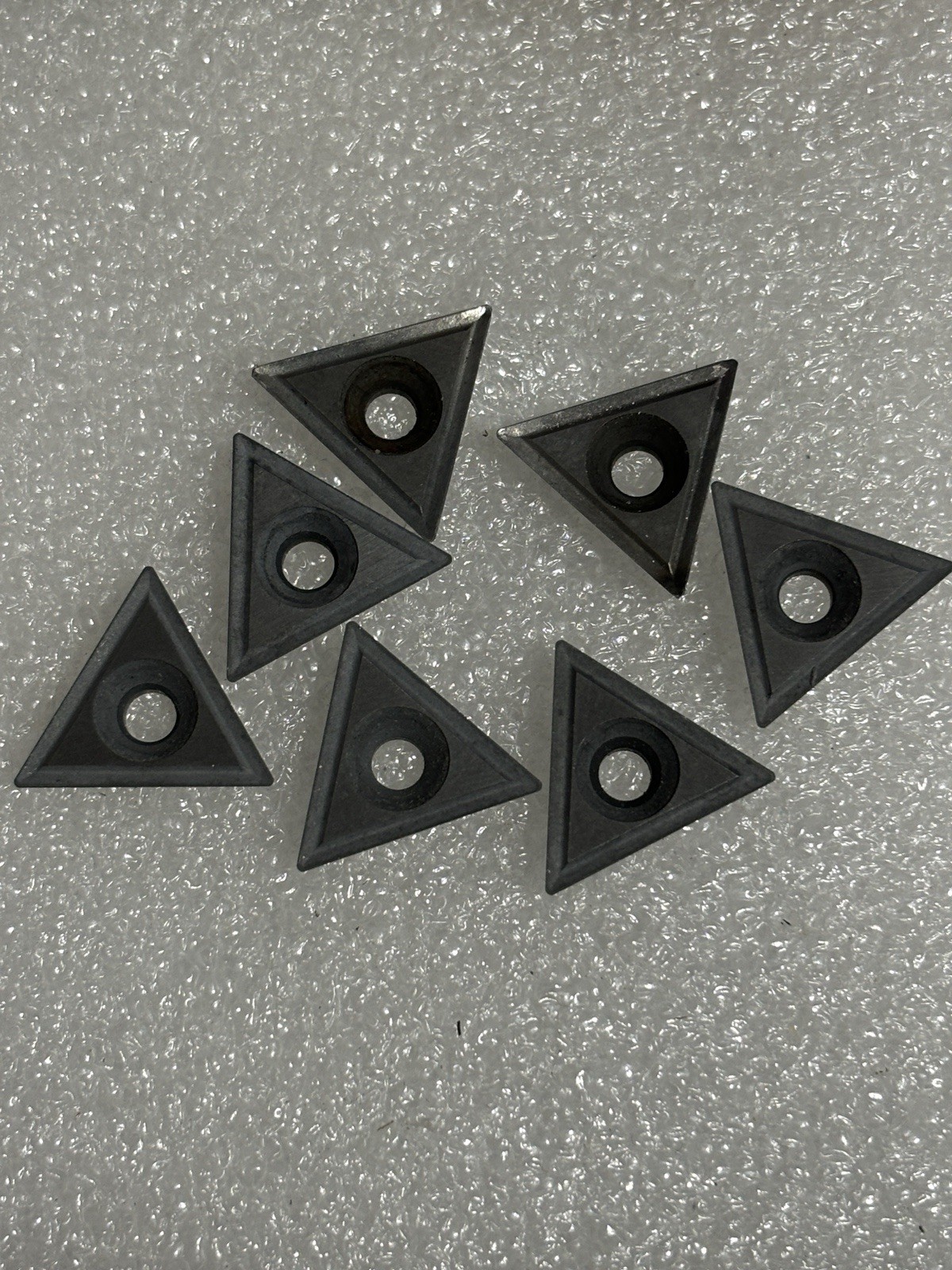 Lot of 7 Valenite Carbide Inserts VC-2 TNEA 322 KK & Boring Bar (Used) as Shown