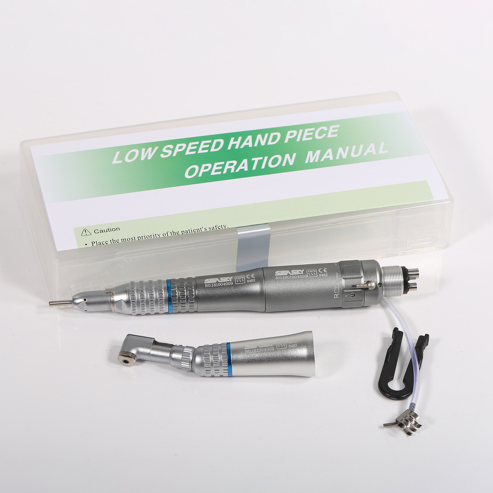 NSK Style Dental Slow Low Speed Handpiece Straight Contra Angle Air Motor 4/2H