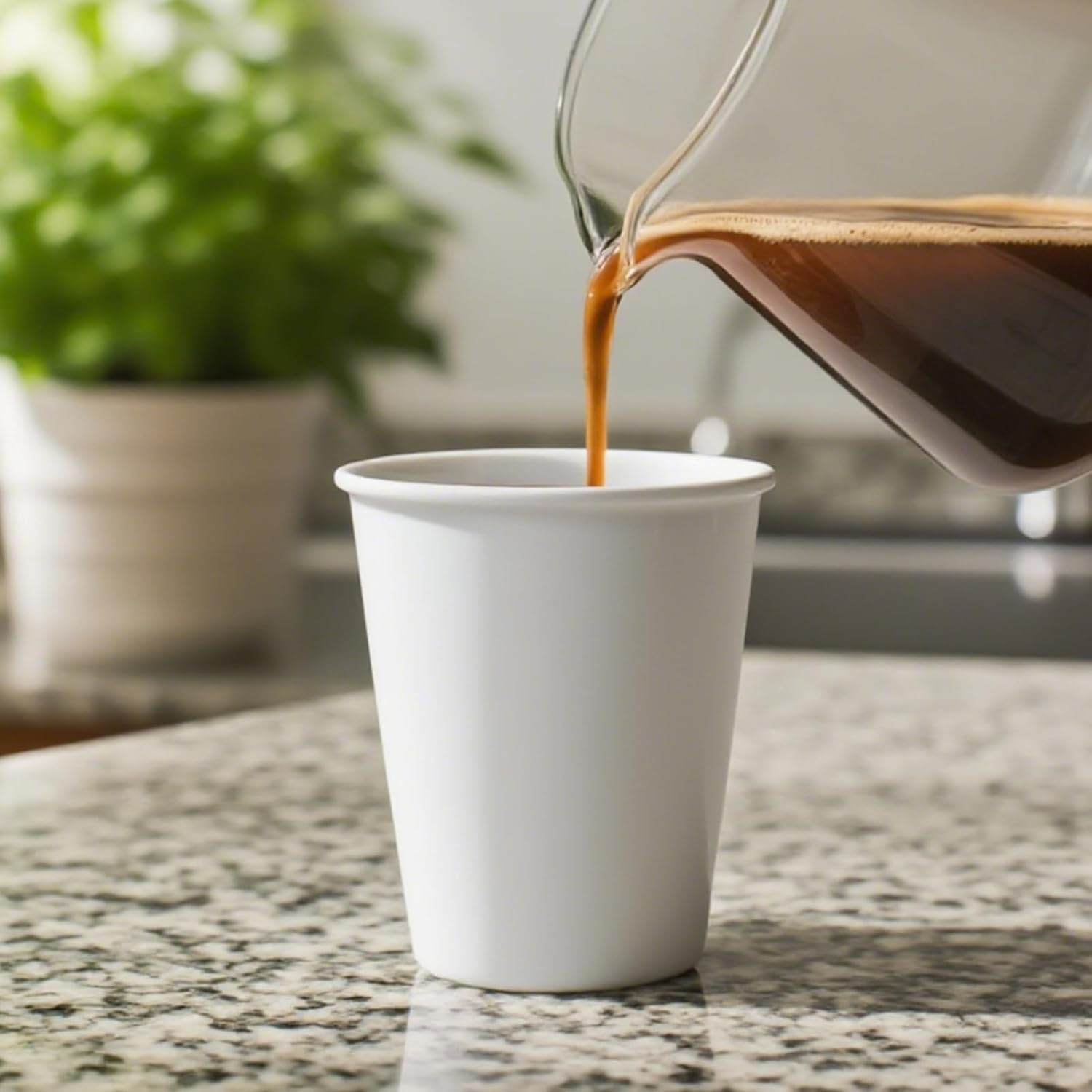 Coffee Cups, 100 Count 12 Oz Paper Cups, Disposable Cups for Hot and Cold, Dispo