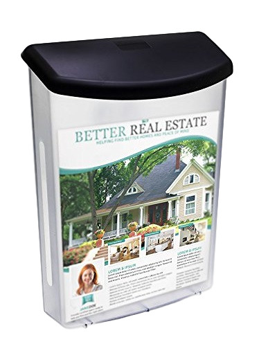 Outdoor Brochure Holder for 8.5 x 11 Literature with Hinged Top