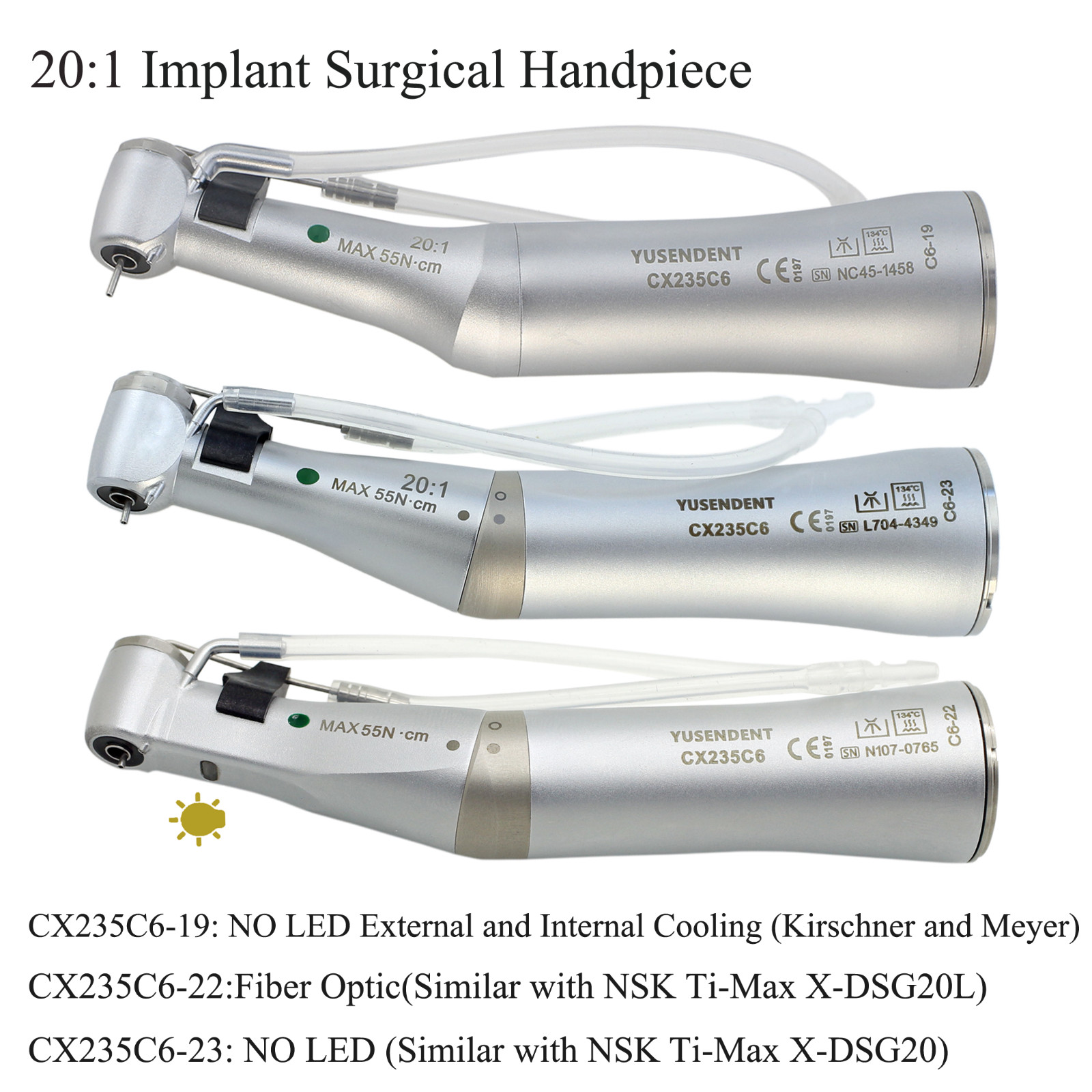 COXO Dental Slow Speed Handpiece Contra Angle 1:1 6:1 10:1 20:1 Endo Implant NSK