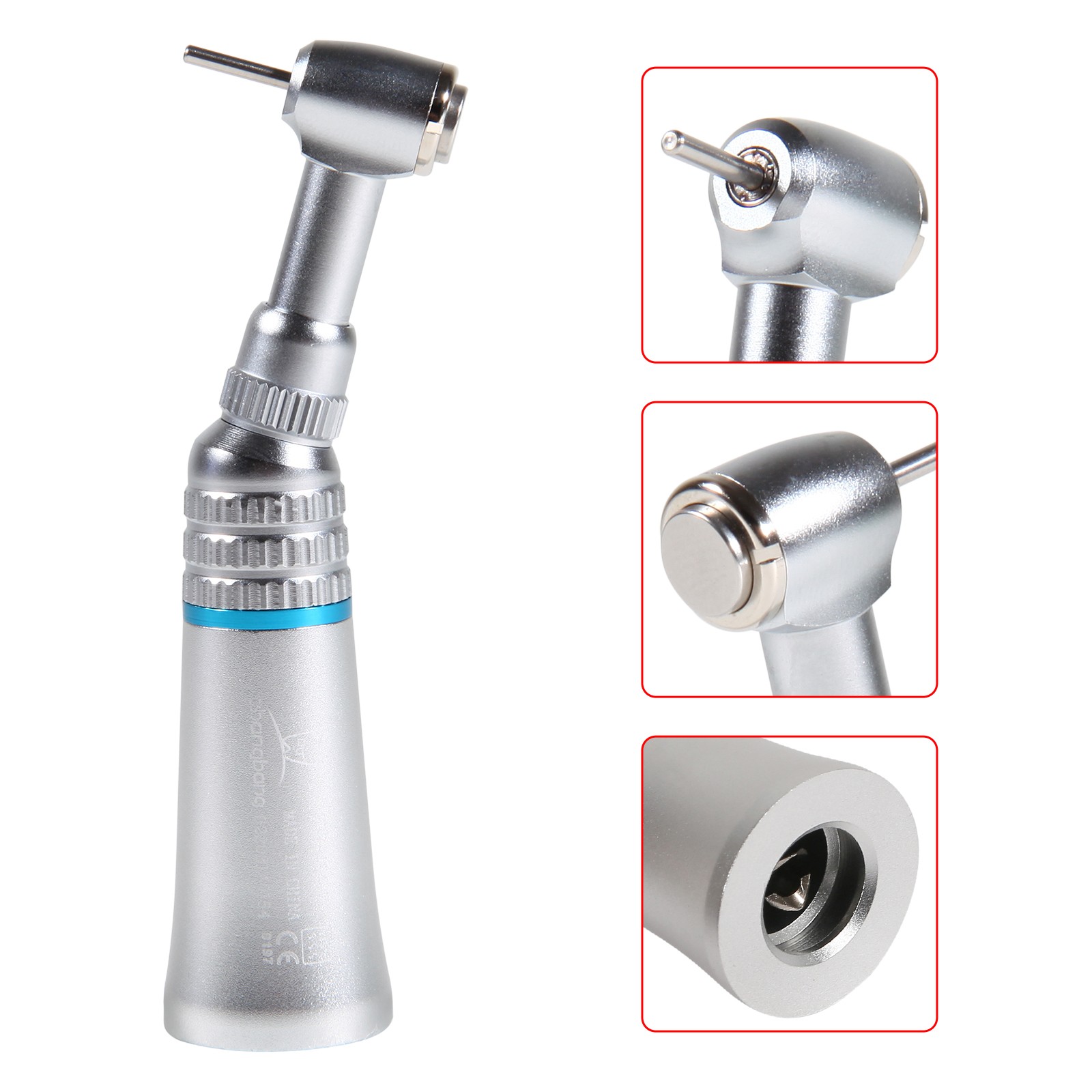 NSK Style Dental Low Speed Contra Angle Handpiece Push Button Fit FG1.6MM Burs