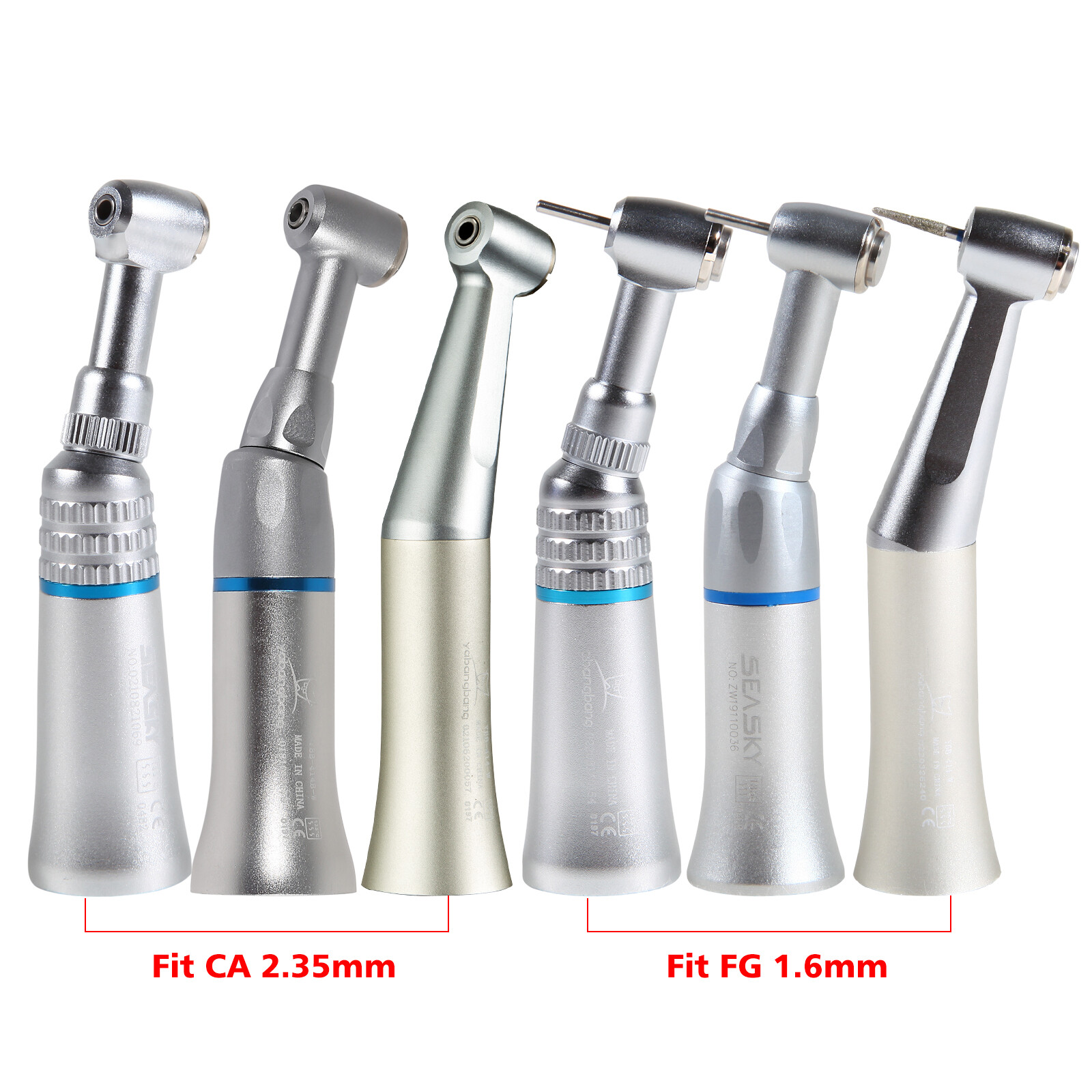 Estilo NSK Dental Baja Velocidad pieza de mano Contra Angulo Motor de aire Kit
