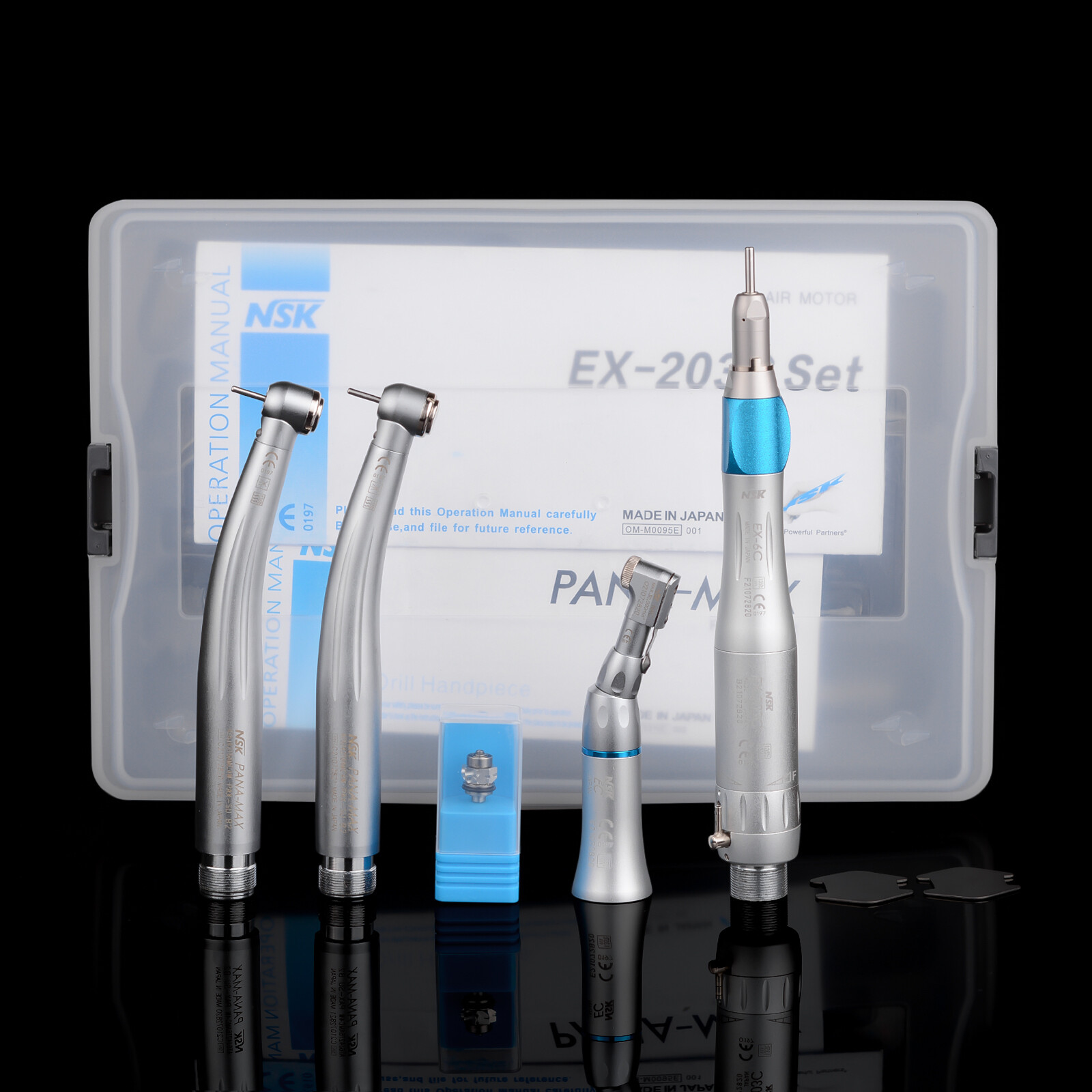 NSK Type Dental LED PANA MAX High Speed Handpieces+Low Speed EX203C 2H+ Bearing