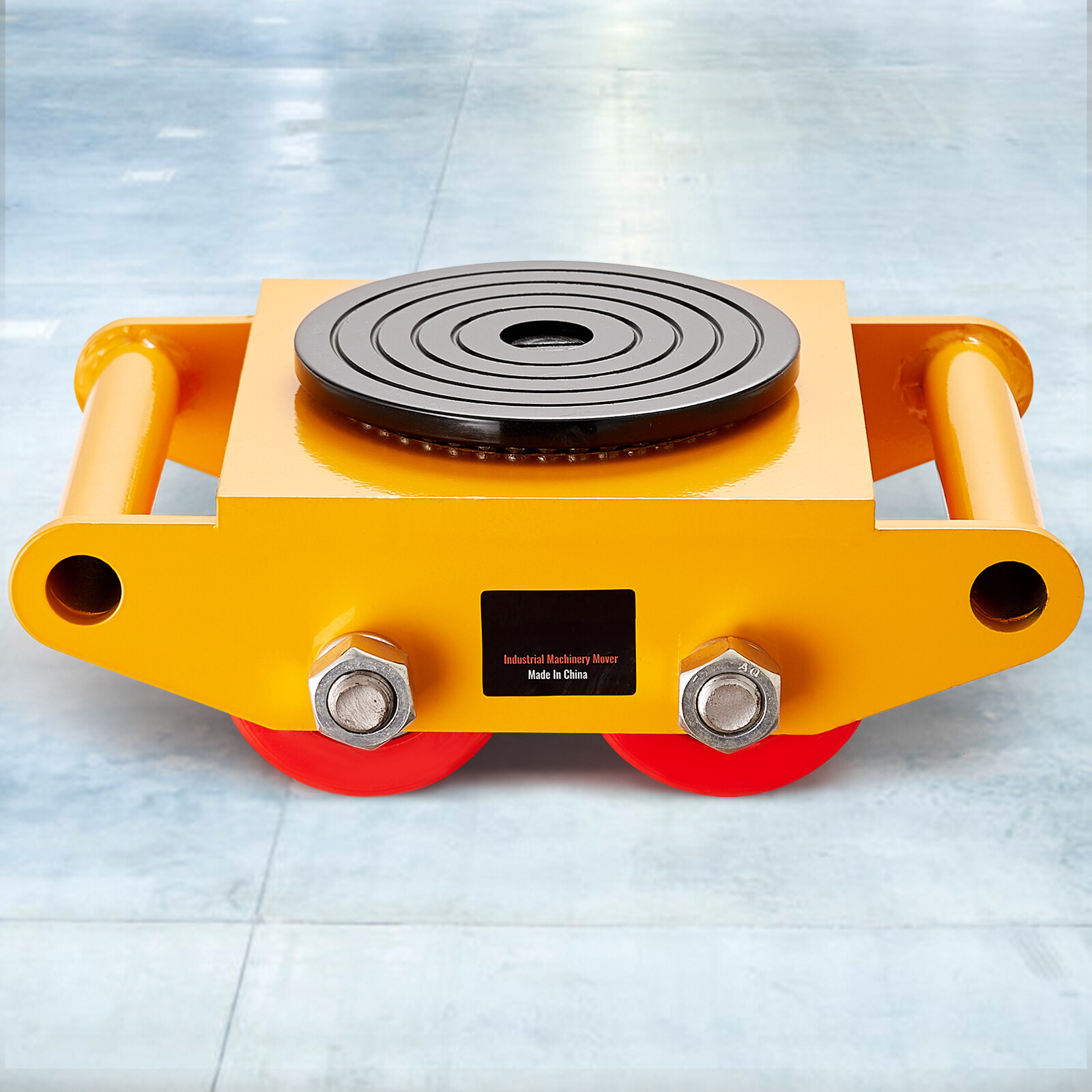 4PCS 17637LBS/8T Machinery Skate Dolly Machinery Mover Loading 4 PU Wheels