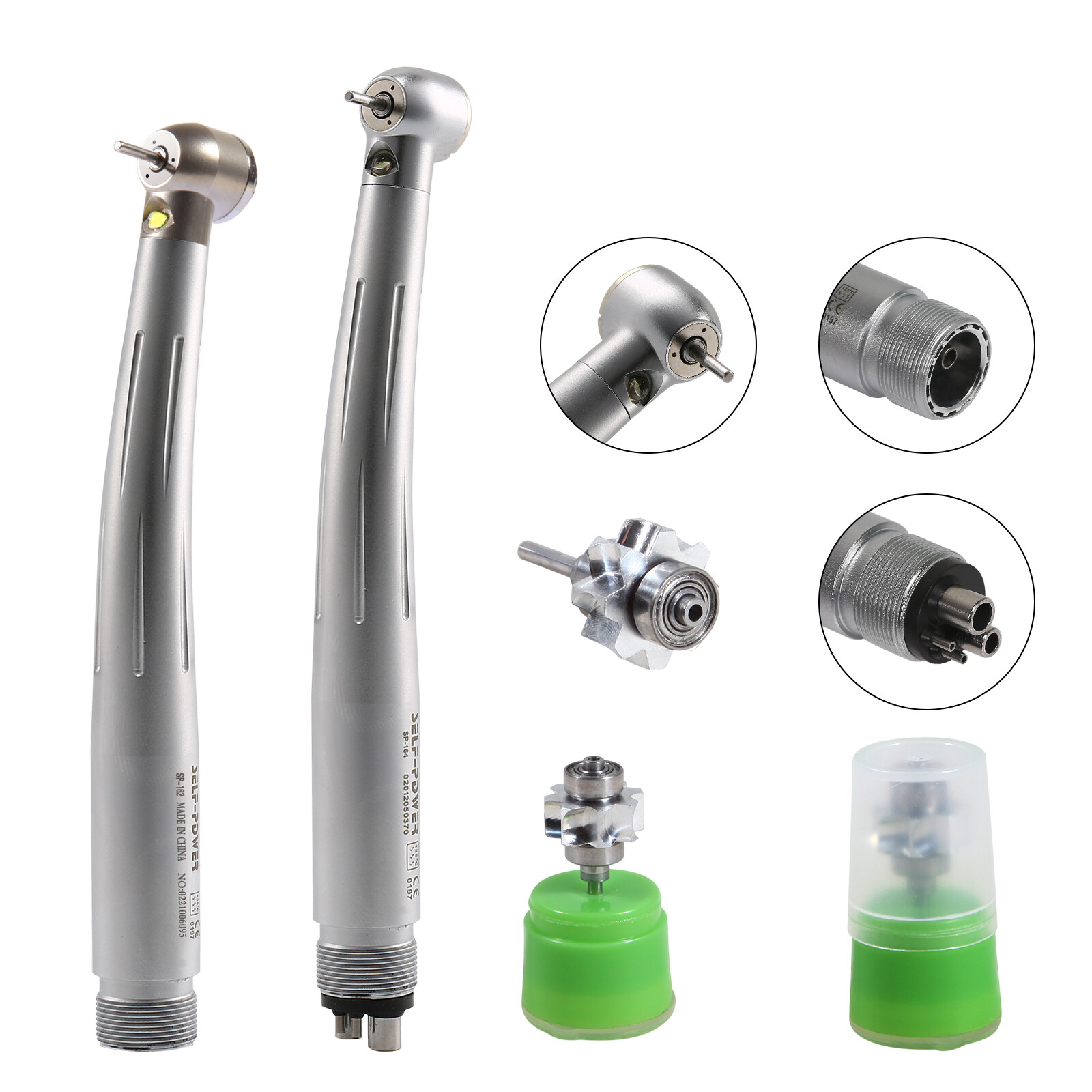 NSK Type Dental PANA Max High Speed LED Handpieces Internal Triple Spray Push CE
