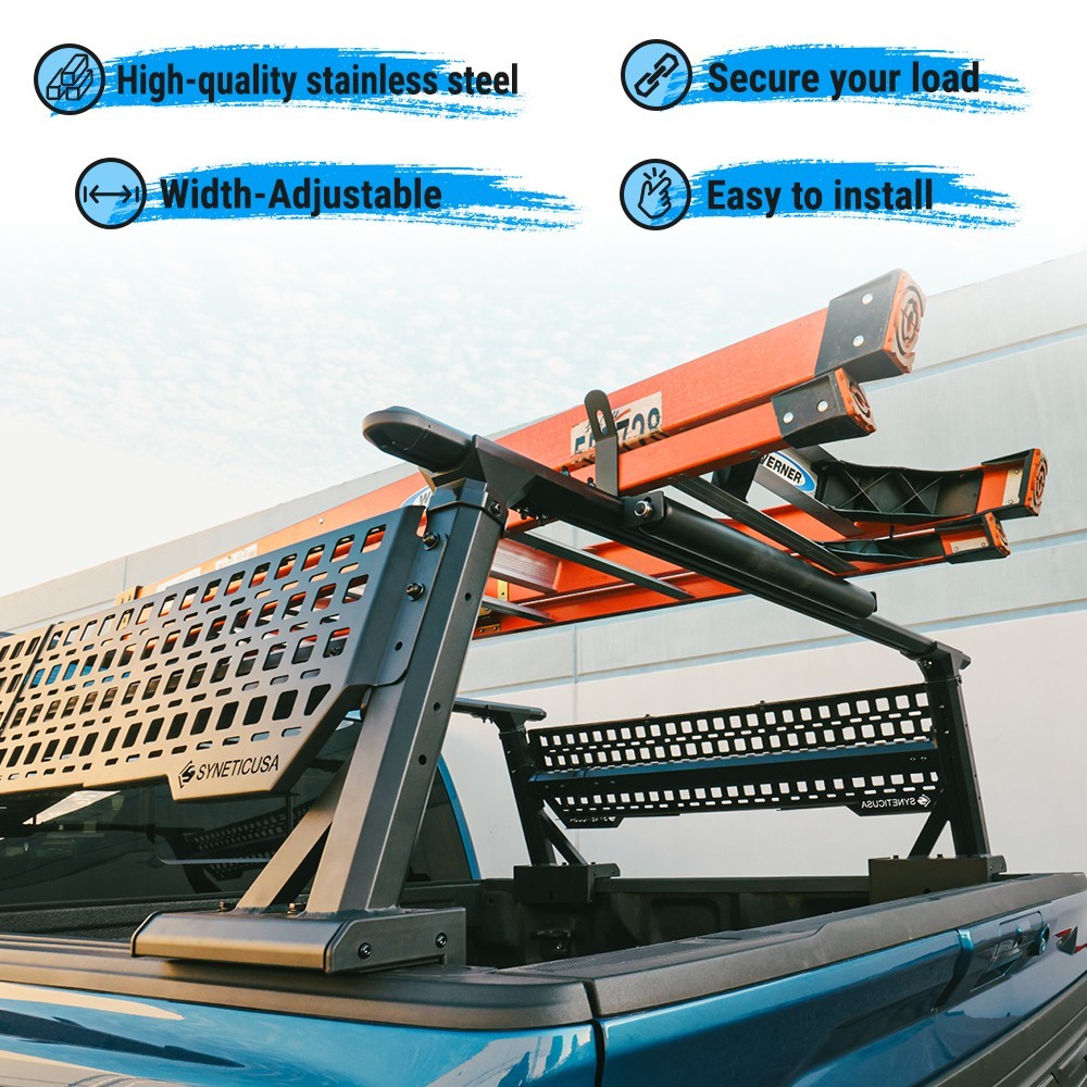 T-Slot Crossbar Accessory with Secure Built-In Tie Down Handles Load Adjustable
