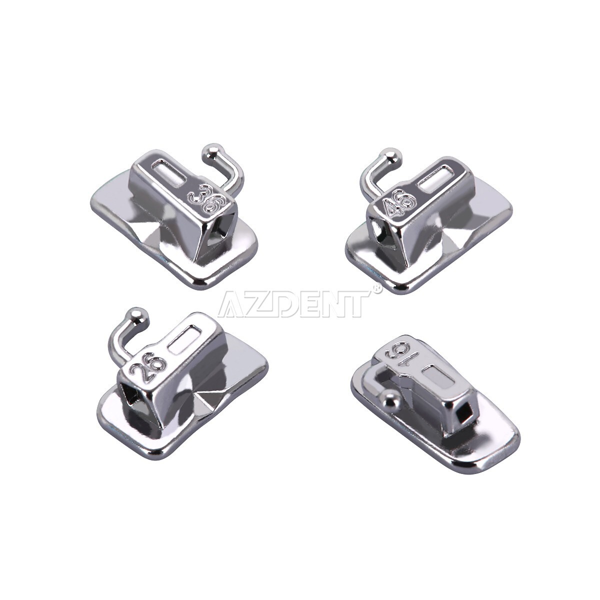 10 X Dental Orthodontic MIM Self Ligating Bracket Braces Mini Roth.022 Hooks 345