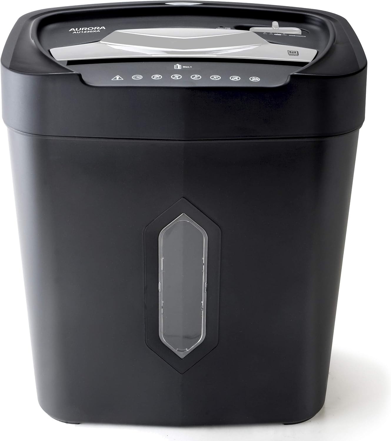 12-Sheet Crosscut Shredder Anti-Jam 5.2Gal Wastebasket Credit Card Office