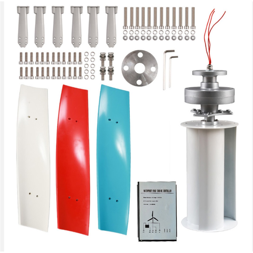 3000W 48V 5 Blades Wind Turbine Generator Power Energy Charge Controller Kit US