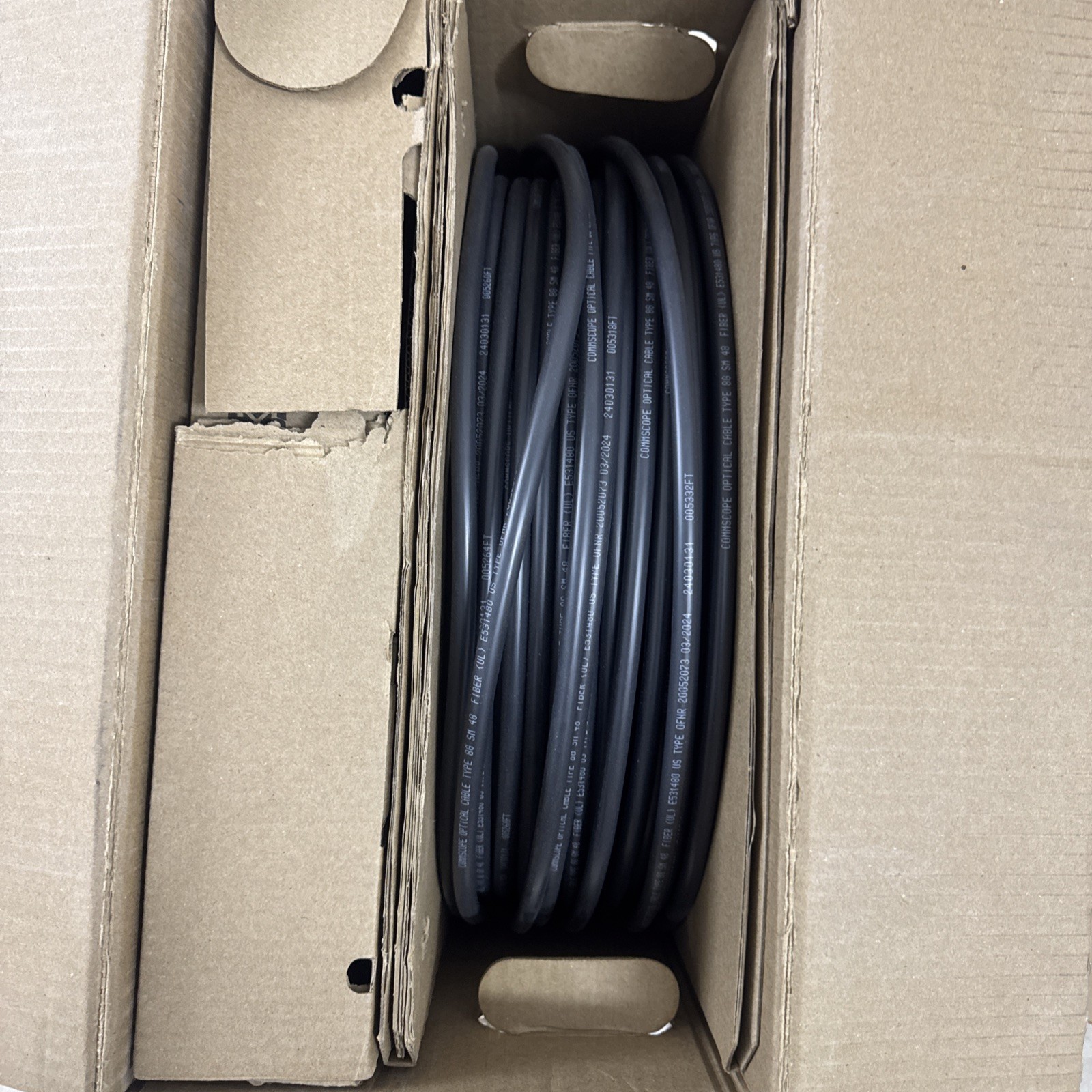 NEW! CommScope 100m LC-LC SM 48 Fiber Trunk Cable Assy RFFT-48SM-001-100M