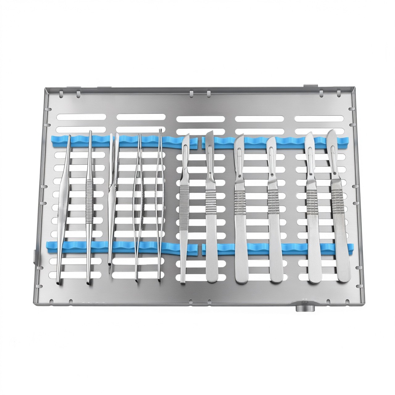 135°C Autoclavable Dental Sterilization Cassette Rack Box for 20 Grid Instrument