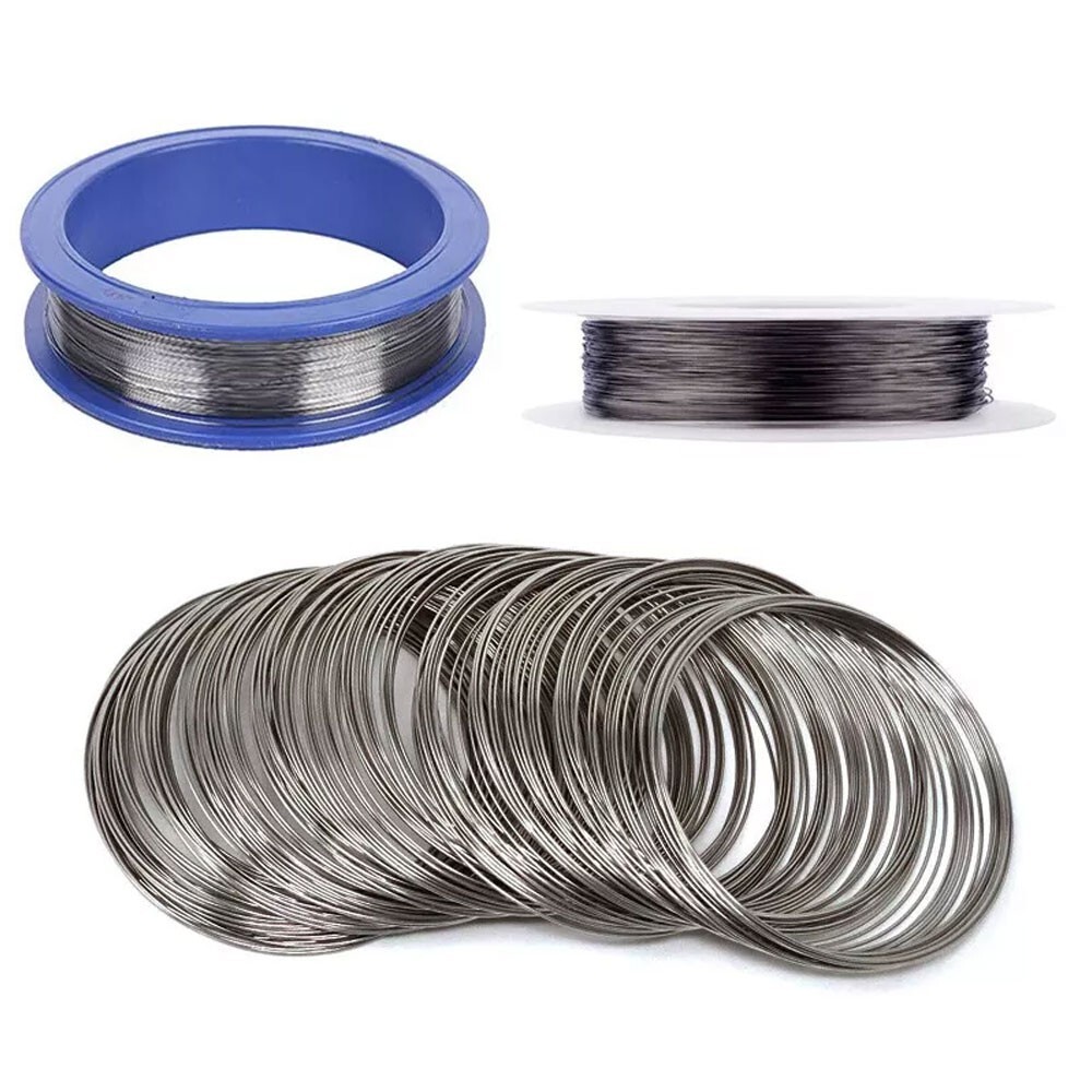 2Pc 3.2ft-16ft Tungsten Wires 99% High Purity Pure Tungsten Fine Wire 0.01mm-1mm
