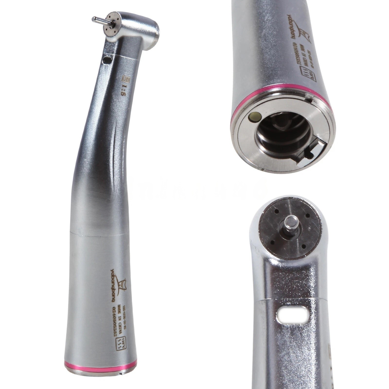 Dental Electric Highspeed Handpiece 1:5 Fiber Optic Contra Angle E-Type