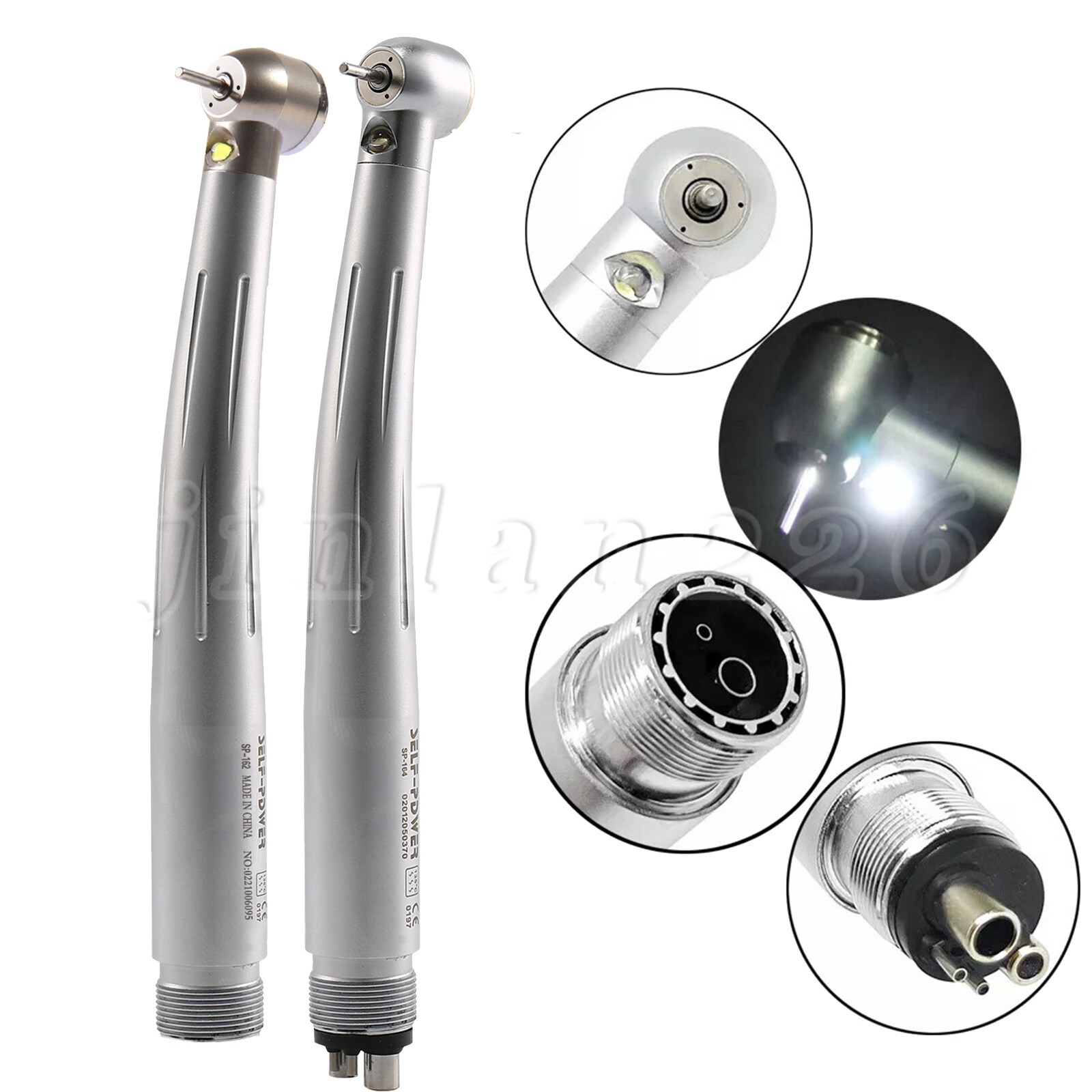 NSK Type Dental PANA Max High Speed LED Handpieces Internal Triple Spray Push CE