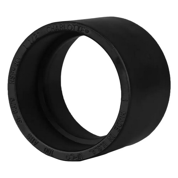 1-1/2 in. ABS DWV Hub x Hub Coupling for Drain, Waste, and Vent Plumbing System