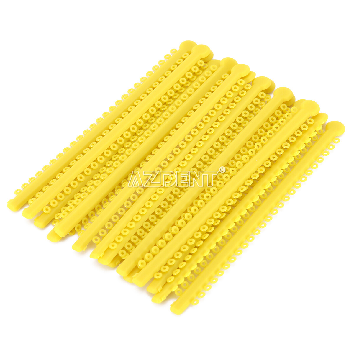 AZDENT Dental Orthodontic Ligature Ties Elastic Rubber Bands /Round Arch wires