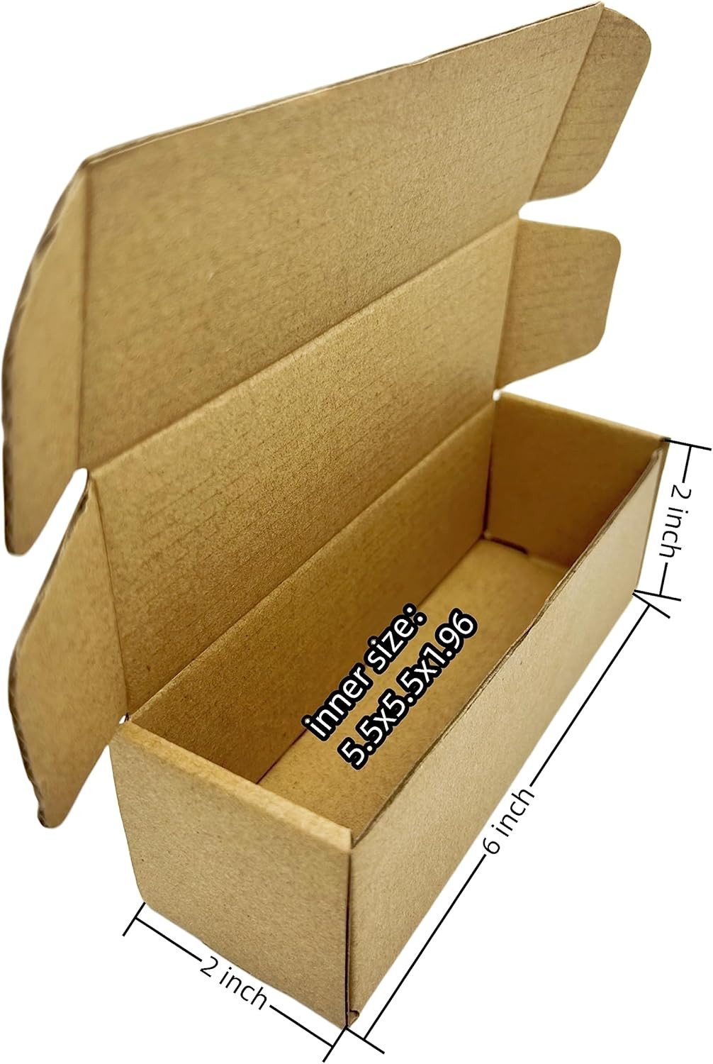 6 X 2 X 2 Inches Small Shipping Boxes 50 Pack Corrugated Cardboard Packaging Bus
