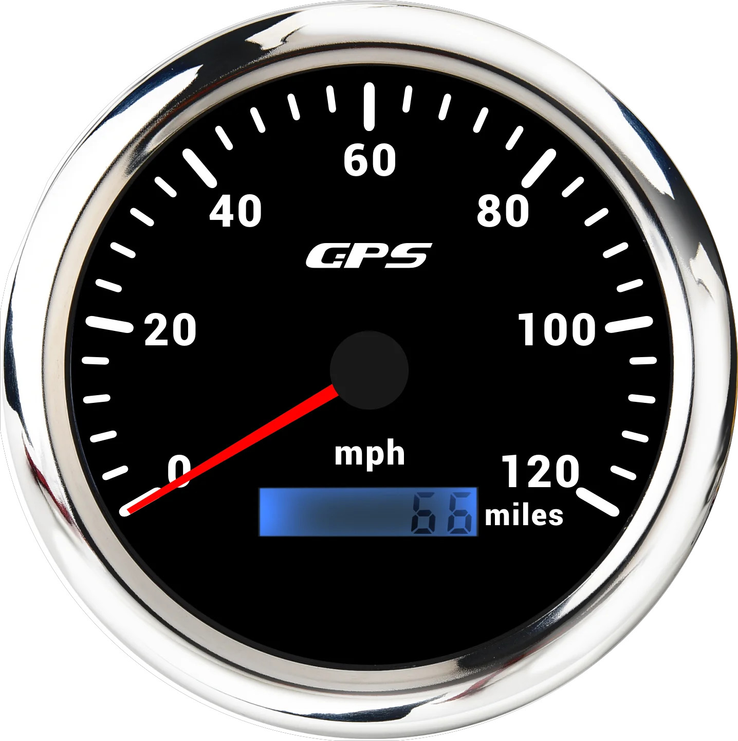 LED Universal 110MM GPS Speedometer 60/80/120/200KMH 80MPH Speed Gauge Meter