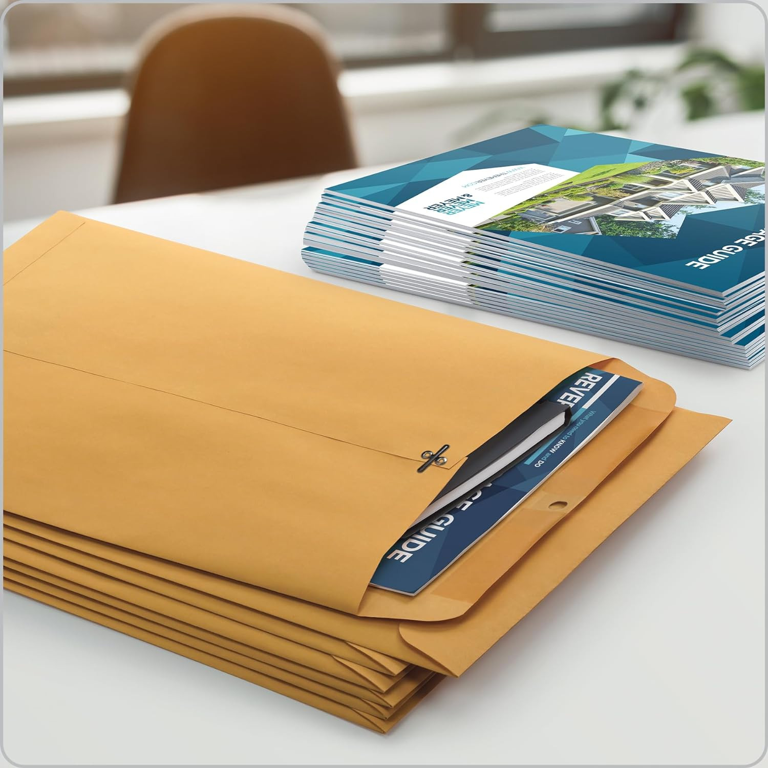 9×12 Clasp Envelopes Brown Kraft Heavy Duty Mailing Envelopes 100Ct
