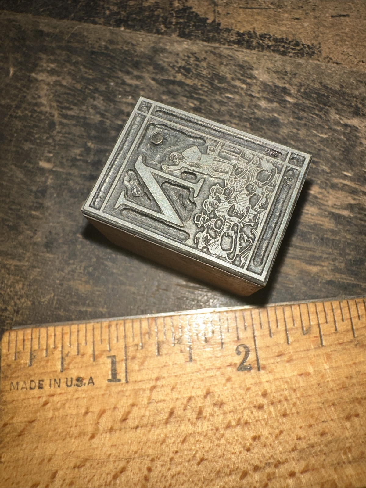 Printing Block “ Letter (N) “ Nice Details!