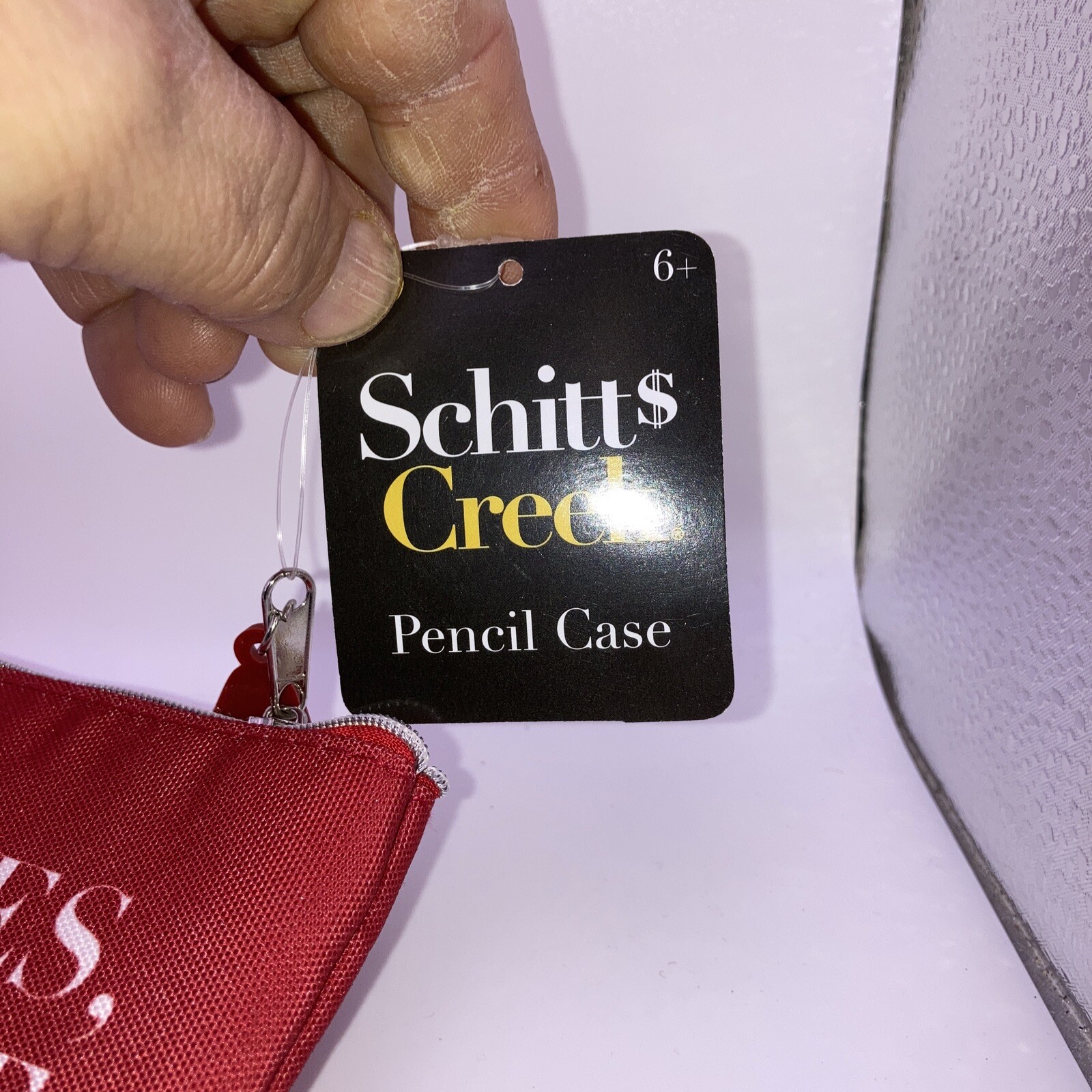 Red Schitt’s Creek Best Wishes Warmest Regards Pencil Case Or Cosmetic Bag NWT!!