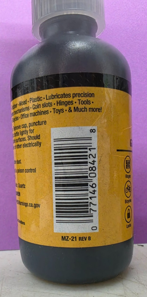 (2) AGS Company Powdered Graphite Lubricant Bottle 1.76 oz. (MZ-21 REV B)