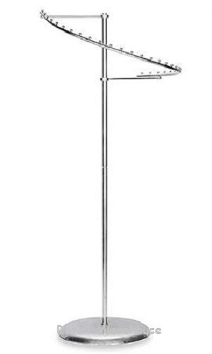Spiral Clothing Rack Chrome 29 Ball Garment Retail Display Store Fixture 63″ H