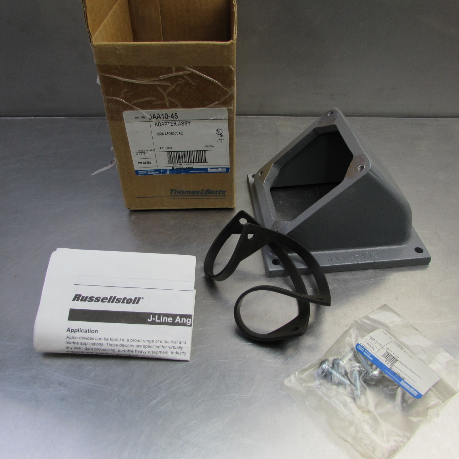 T&B Russellstoll JAA10-45 J-Line 45 Degree Vertical Angle Assy 100A 480/600VAC