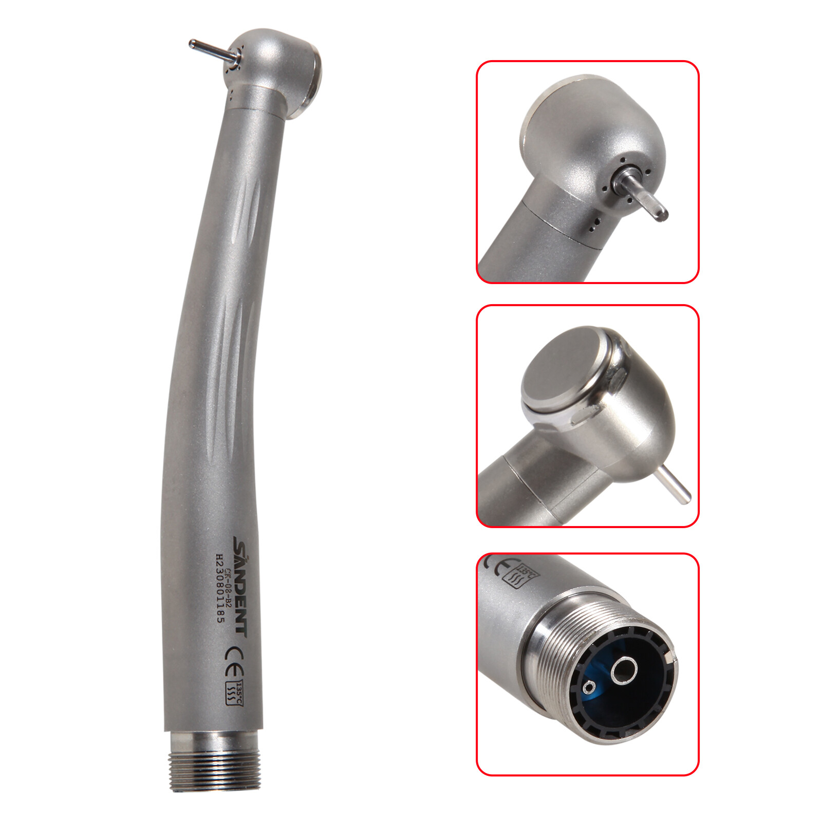 10x Dental High Speed Handpiece Ceramic Cartridage Push 2 Holes Single Spray