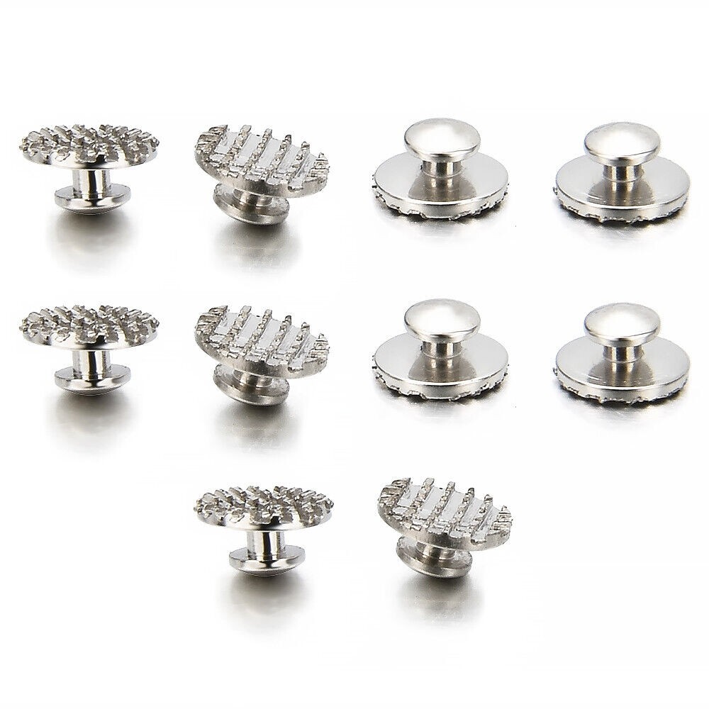 100 Pcs 10 Packs Dental Orthodontic Lingual Button Round Mesh Base