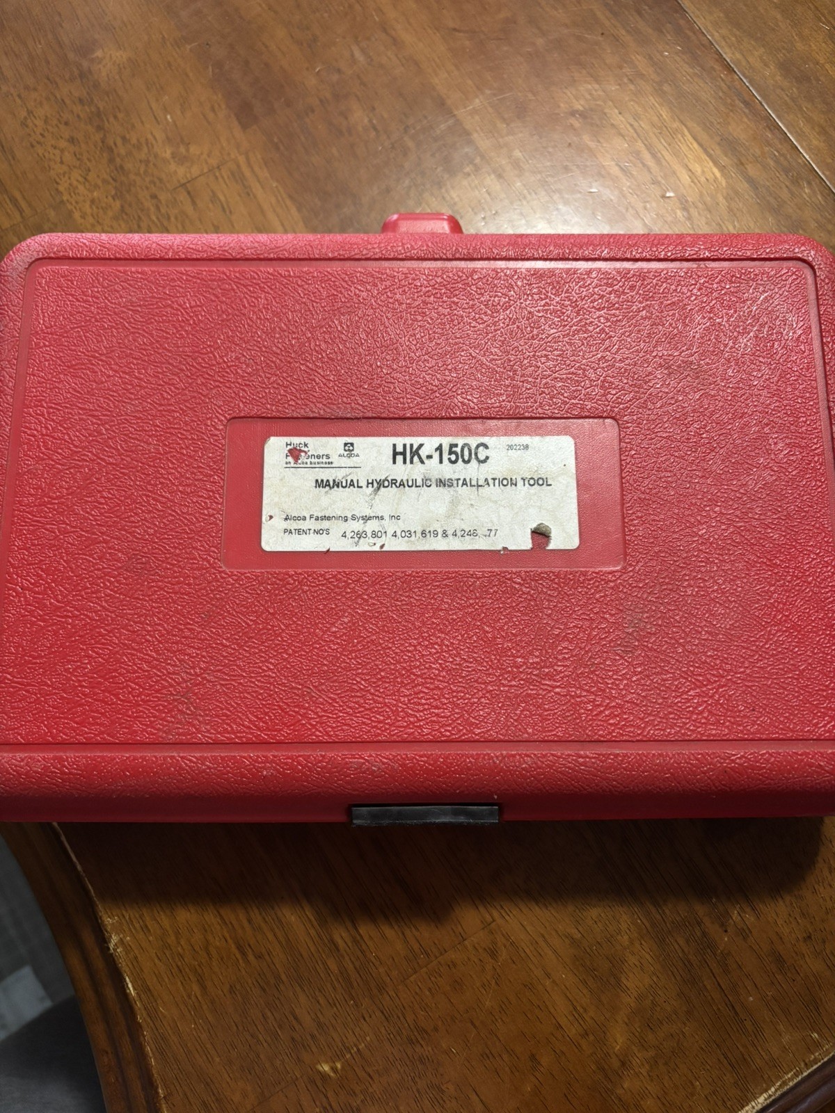 ALCOA FASTENING MANUAL HYDRAULIC TOOL HK-150C