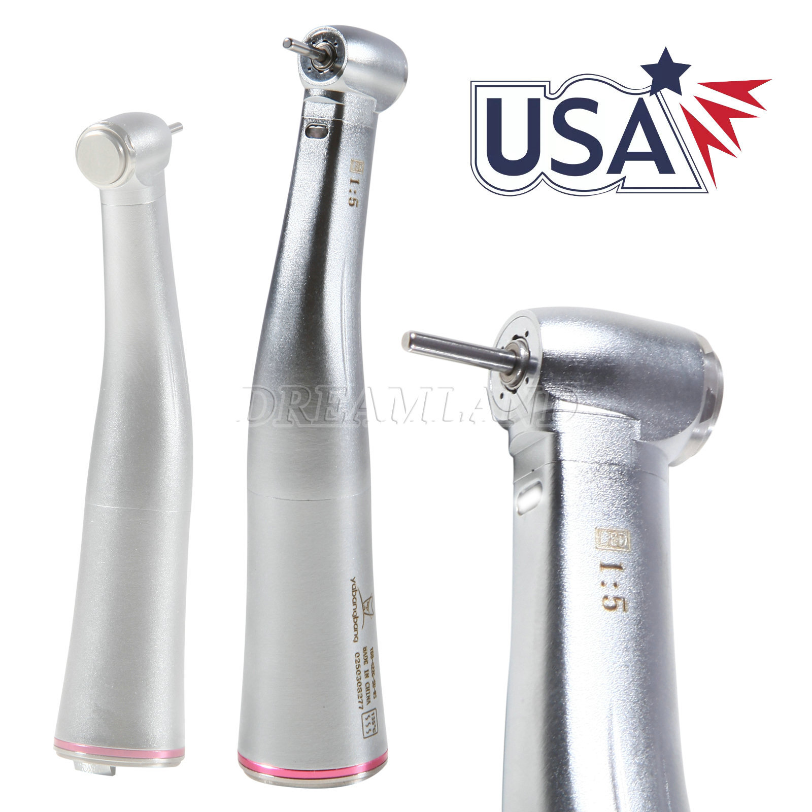 Dental 1:5 Fiber Optic Contra Angle Electric Handpiece Fit KaVo COXO CX235C7-1