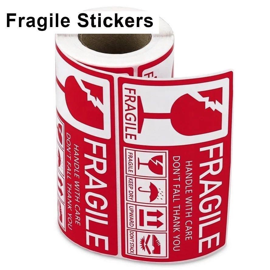 Fragile Stickers 1 Roll 250 Labels 2.76″ x 5.12″ Strong Adhesive Warning Labels