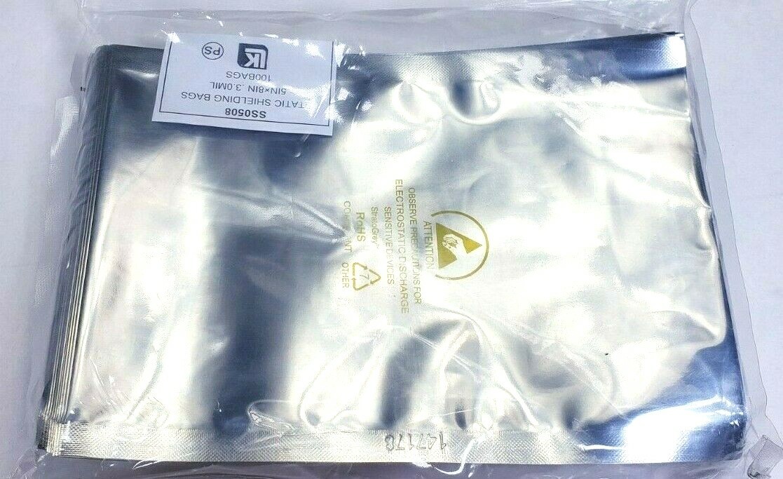 Anti-Static ESD Shielding SILVER Bags 5″ X 8″